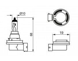 AMPUL-PURELİGHT-12 V-H16-19 W-