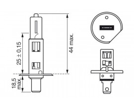 AMPUL - ULTRA WHİTE 4200K - 12 V - H1 - 55 W - P14.5S DUSTER