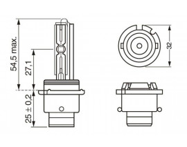 AMPUL - XENON WHİTE HID - D2S - 35 W - P32D-2