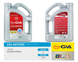 ANTİFRİZ 3 LT -37 C KIRMIZI LONG LİFE Koli 6 Ad ORGANIK