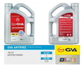 ANTİFRİZ 3 LT -56 C KIRMIZI LONG LİFE Koli 6 Ad ORGANIK