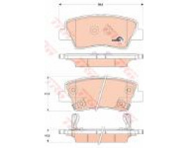 ARKA BALATA ACCENT BLUE-SONATA 2.0 VVTİ GLS-3.3-2.0 CRDİ 08 GRANDEUR 05 KIA OPTIMA 2.0 CWT 13