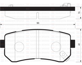 ARKA BALATA ACCENT ERA 1.4 GL-1.5 CRDI-1.6 GLS 05 KIA RIO 02 KIA CEED 07 GDB3421-GDB3474