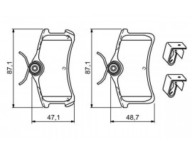 ARKA BALATA AVENSIS 1.6VVTİ 1.8 VVTI- 2.0 VVTI 07/2001-02/2003 0986TB2865