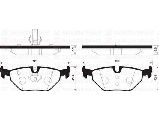 ARKA BALATA BMW E36 95-99 00-05 E85 3.0Sİ 06 ROVER 75 99-05 SAAB 9.5 97-05 GDB1344-GDB1430