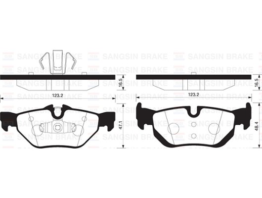 ARKA BALATA BMW E81 06-12 E87 03-12 E82 09 E88 08 E90 06-11 E91-E92-E93 07 GDB1626