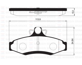 ARKA BALATA CHEVROLET-DAEWOO NUBIRA 2.0 CDX 97 LEGANZA 2.0-2.2 99 GDB3172
