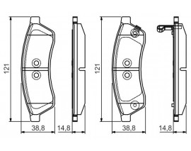 ARKA BALATA CHEVROLET EPICA 2.0-2.0D 06 0986TB3036