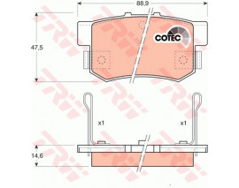 ARKA BALATA CIVIC VII 01-05 - CIVIC VIII 05 ACCORD VII 98-02 - ACCORD VIII 06 600 ROVER