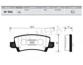 ARKA BALATA COROLLA 1.4 VVTI-1.6 VVTI 02 GDB3289