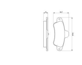 ARKA BALATA COUGAR 98-01 MONDOE 93-96 115.9X53.7X15 MM 0986TB2911