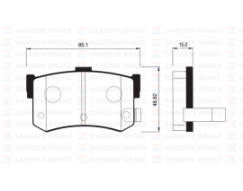 ARKA BALATA DİSK HYUNDAI SONATA 93-98 GDB994