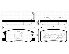 ARKA BALATA DİSK MITSUBISHI OUTLANDER 07 PAJERO MONTERO 01 ASX 10 4007 07 AVENGER-CALIBER 09