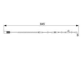 ARKA BALATA FİŞİ İKAZ KABLOSU BMW 7 E65-E66-E67