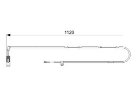ARKA BALATA FİŞİ İKAZ KABLOSU LANDROVER RANGEROVER III 02-12
