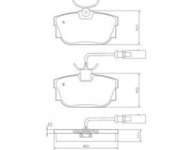 ARKA BALATA FİŞLİ TRANSPORTER T4-CARAVELLE 2.4 2.5 TDI GDB1369