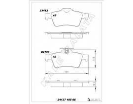 ARKA BALATA FOCUS II CMAX 03 CONNECT 02 LAGUNA III 07 OPEL VECTRA C 02 SIGNUM 03 CITROEN C5 08 PEUGEOT P508 10 18 1647875980-4254.A8