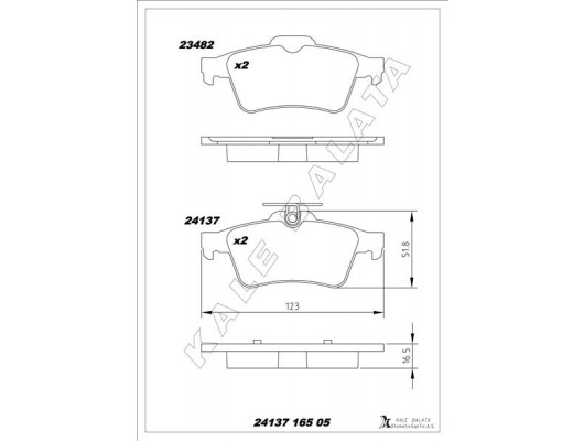 ARKA BALATA FOCUS II CMAX 03 CONNECT 02 LAGUNA III 07 OPEL VECTRA C 02 SIGNUM 03 CITROEN C5 08 PEUGEOT P508 10 18 1647875980-4254.A8
