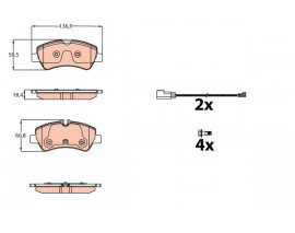 ARKA BALATA FORD TOURNEO CUSTOM-TRANSIT CUSTOM 2.2 TDCI 12 KABLOLU