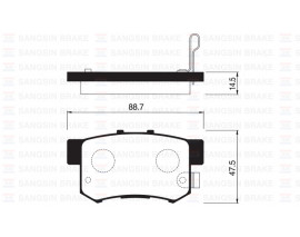 ARKA BALATA HONDA CIVIC VII 01-05 CIVIC VIII 05 ACCORD VII 98-02 ACCORD VIII 06 GDB3177
