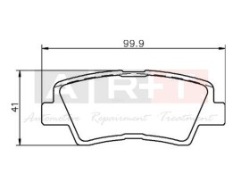ARKA BALATA HYUNDAI ELANTRA-ACCENT BLUE 1.6-1.8 10 SONATA 05-08 İ10-İ20-İ30