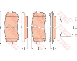 ARKA BALATA HYUNDAI İ20 1.2-1.4 CRDİ-1.6 08 İ30 1.4-1.6-2.0 08 İX35 10 TUCSON SPORTAGE 10