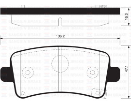 ARKA BALATA INSIGNIA 1.6-1.6T-1.8-2.0CDTI 08 14 SAAB 9.5 10 MALIBU 2.0D-2.4 12 GDB1784