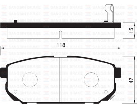 ARKA BALATA KIA SORENTO 2.5 CRDI-3.5 V6-2.4 02 GDB3344