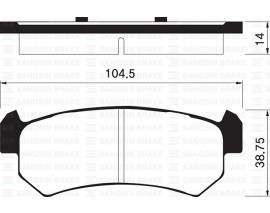 ARKA BALATA LACETTI 1.4-1.6-1.8 04 NUBIRA 1.4-1.6-1.8 2.0 04 GDB3348