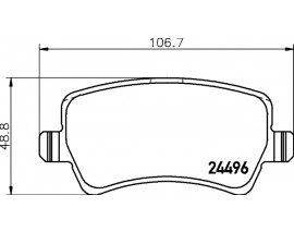 ARKA BALATA MONDEO 07 GALAXY 06 SMAX 06 VOLVO S60 S80 06 V70 07 V60 XC70 2.2 06 GDB1685