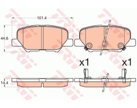 ARKA BALATA P4008 1.6-1.8HDİ 12 MITSUBISHI ASX 10 OUTLANDER ILL 2.0-2.0 4WD-2.2