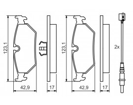 ARKA BALATA P806 2.0 1.9TD 2.0HDİ 94.02 -ULYSSE 1.8 2.0 2.1TD-2.0JTD 94-02 -EVASION 94-02 0986TB2593