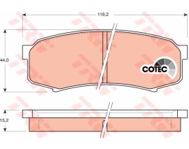 ARKA BALATA PAJERO IV 3.2TD DİD 3.8 07 LAND CRUISER 84-93