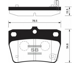 ARKA BALATA RAV4 II 1.8 VVTi-2.0 VVTi 4WD 00 GDB3279