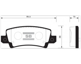 ARKA BALATA SWIFT IV 1.2-1.3DDIS 10 SX4 1.6-1.6DDSİ 12 VİTARA 1.6-1.6DDSİ 15 GDB3529
