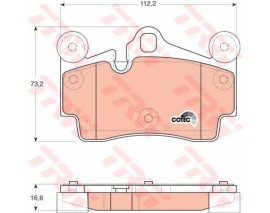 ARKA BALATA TOUAREG 02-10 CAYENNE 02-10 Q7 06-11 112X73 GDB1549