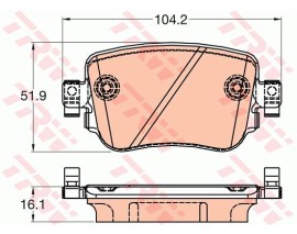 ARKA BALATA VW CADDY IV 1.0TSI-1.2TSI-1.4TSI-1.6TDI-2.0TDI 15 AUDI A1 1.0TFSI-1.2TFSI-1.4TFSI 10