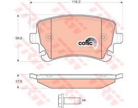 ARKA BALATA VW TRANSPORTER T5 03-09 A4 04-09 A6 04-11 A8 03-10 FİŞSİZ