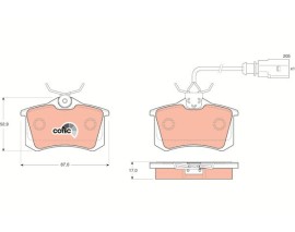 ARKA DİSK BALATA GALAXY WGR -ALHAMBRA 7V8-7V9 -SHARAN -TRANSPORTER T4