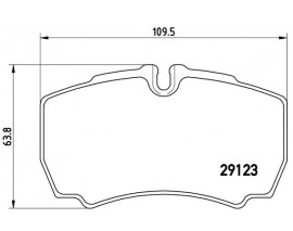 ARKA DİSK FREN BALATASI FORD TRANSIT 300 2.3 04/06 FORD TRANSIT 330 2.3 04/06