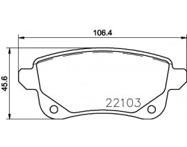 ARKA DİSK FREN BALATASI RENAULT GRAND SCENİC 1.2 01/13 SCENİC 12/08