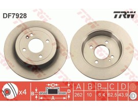 ARKA FREN AYNASI ACCENT 10-14 İ20 16 RIO 11 262x10x4