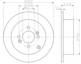 ARKA FREN AYNASI ACCENT ERA-GETZ-RIO 06- i20 08- DOLU 262 x 10 x 4DL