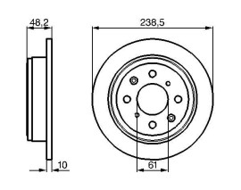ARKA FREN AYNASI ACCORD 2.0-2.0i 86-87 -CIVIC 1.6 90-91 -CRX 1.6-1.6i 90-94 -ROVER 200-400 90