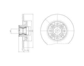 ARKA FREN AYNASI ADET C4-308 07 DS4 11 249x9x4DL PORYALI