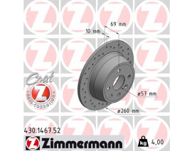 ARKA FREN AYNASI ASTRA F 1.6 1.8 2.0 92/9.98 VECTRA A 1.8 2.0 GT 88/11.95 260x10x4DL DELİKLİ -986478086-DF2614