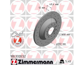 ARKA FREN AYNASI AUDI A6 4B.C5 3.0 QUATTRO 07/04 A6 4F2 2.0 TDI 07/04 302x11.7x9DL DELİKLİ -986479257-DF4434