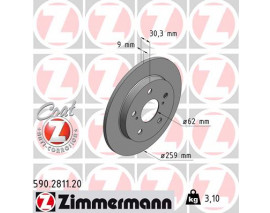 ARKA FREN AYNASI AURIS-COROLLA 1.33-1.4-1.6-1.8 259x9x5DLxHAVALI 986479418-DF4811