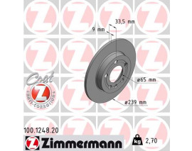 ARKA FREN AYNASI BORA-GOLF IV-V-A3-TT-OCTAVIA- 1.8-2.0-1.9TDI-2.0 239x8.9x5DL 986478481-DF4052