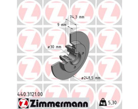 ARKA FREN AYNASI C4-308 07 DS4 11 249x9x4DL PORYALI 986479022-DF6042BS